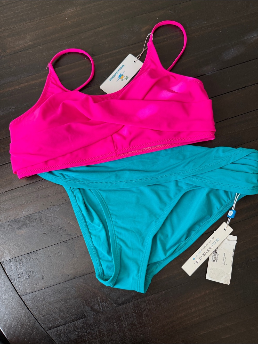 NWT Mix and Match Two Bikini Tops and one Bottom